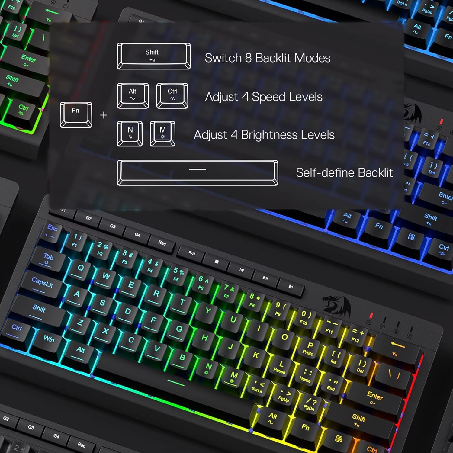 RGB Mechanical Gaming Keyboard - 60% Compact TKL