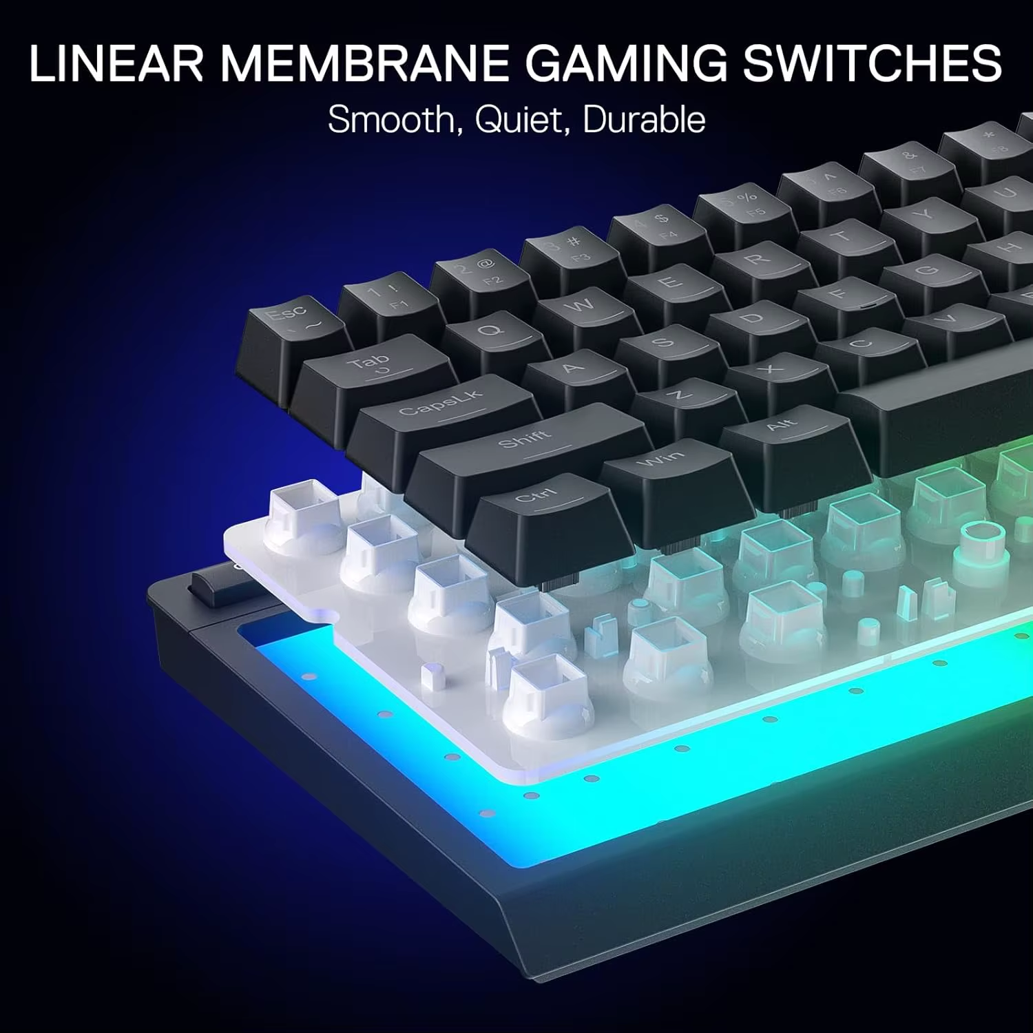 RGB Mechanical Gaming Keyboard - 60% Compact TKL